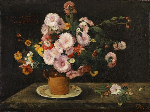 Bouquet d'asters, 1859, Gustave Courbet