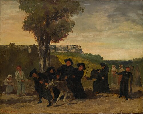 Le retour de la conférence, 1863, Gustave Courbet