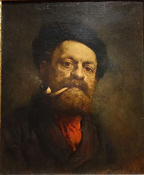 Man with Pipe, 1868, Gustave Courbet
