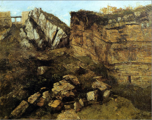 La roche pourrie, 1864, Gustave Courbet
