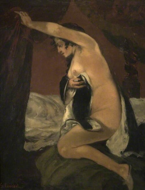Study for Venus in Venus and Psyche, 1864, Gustave Courbet