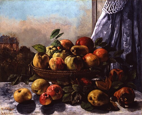Fruits dans une corbeille, 1871, Gustave Courbet