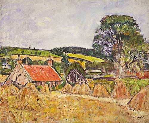 Stubble Field, 1923, Leslie Hunter