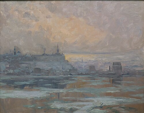 Québec vu de Lévis, 1904, Maurice Galbraith Cullen