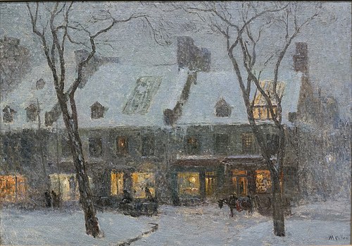 Vieilles maisons à Montréal, 1908, Maurice Galbraith Cullen