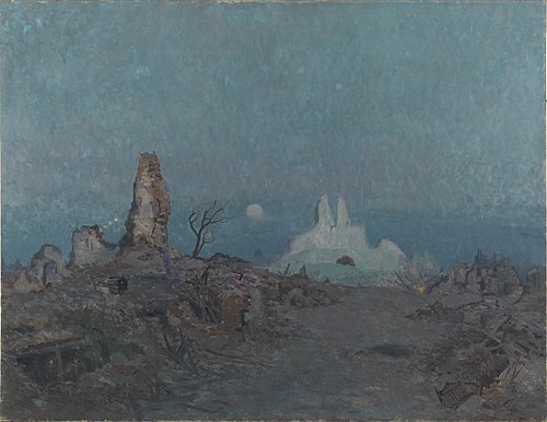 The Sunken Road, Hangard, 1918, Maurice Galbraith Cullen