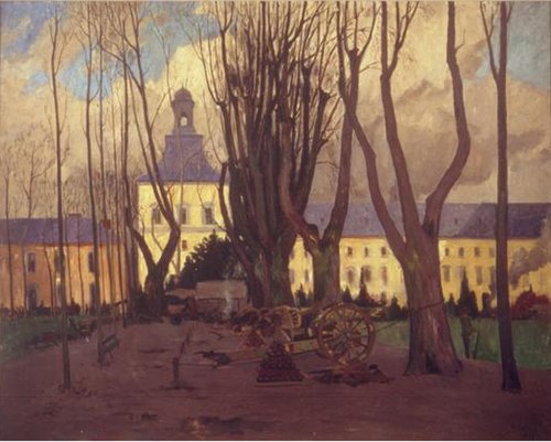 Our Guns at Bonn University, 1918, Maurice Galbraith Cullen