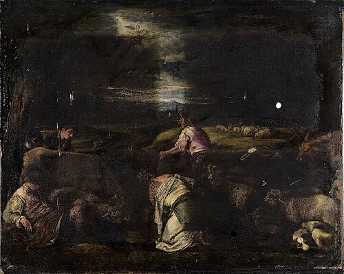 L'Annonce aux bergers, 1600, Jacopo Bassano