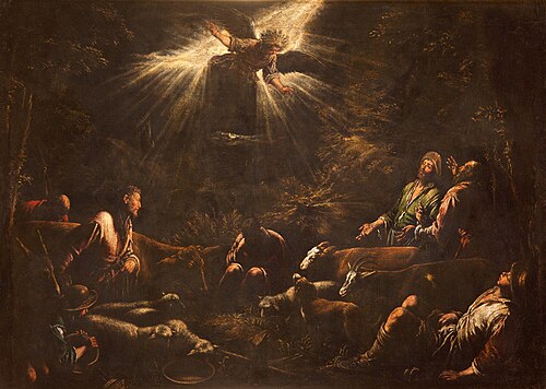 Annunciation to the Shepherds, 1575, Jacopo Bassano