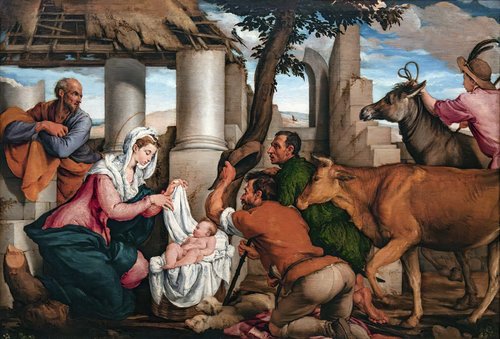 Adoration des bergers, , Jacopo Bassano