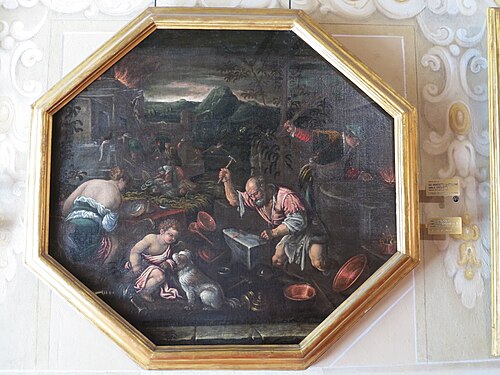 Allegoria del Fuoco della boot, , Jacopo Bassano