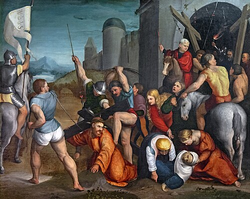 La Montée au calvaire, 1535, Jacopo Bassano