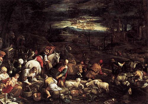 Return of Jacob with His Family, 1580, Jacopo Bassano