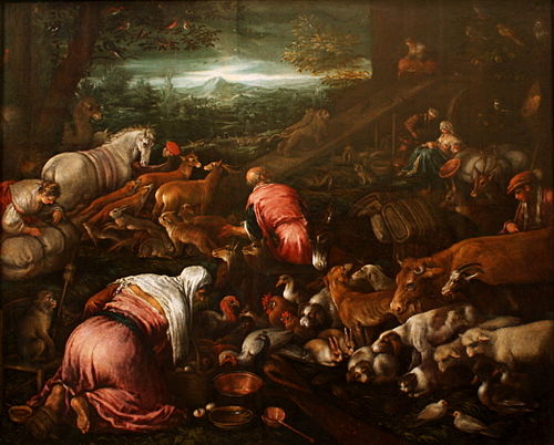 The Animals Entering Noah's Ark, 1579, Jacopo Bassano