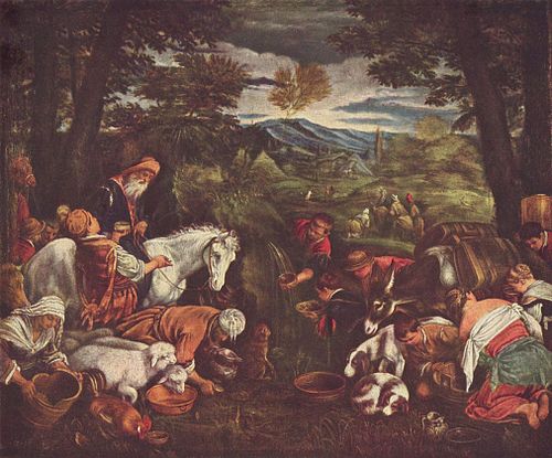 Moses Striking the Rock, 1587, Jacopo Bassano