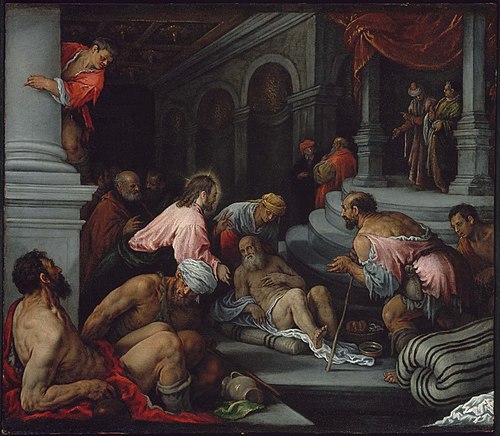 Christ Healing the Lame Man, 1569, Jacopo Bassano