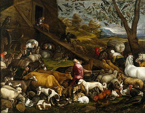 The Animals entering Noah’s Ark, 1570, Jacopo Bassano