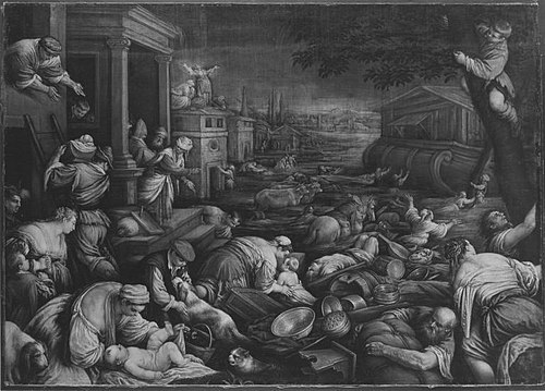 Die Sintflut (Werkstattkopie), 1553, Jacopo Bassano