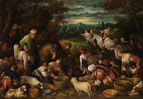 The Israelites in the Desert, 1575, Jacopo Bassano