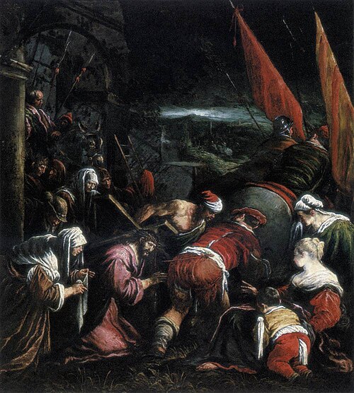 The Road to the Calvary, 1585, Jacopo Bassano