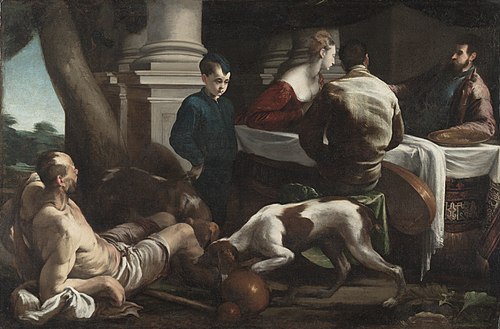 Lazarus and the Rich Man, 1550, Jacopo Bassano