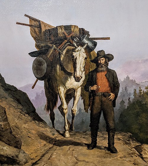California Miner with Pack Horse, 1887, Henry Raschen