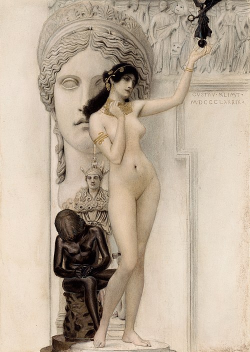 Allegory of Sculpture, 1889, Gustav Klimt