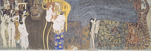 The Hostile Powers, the Titan Typhoeus, the Three Gorgons, 1902, Gustav Klimt