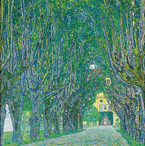 Avenue in the Park of Schloss Kammer, 1912, Gustav Klimt
