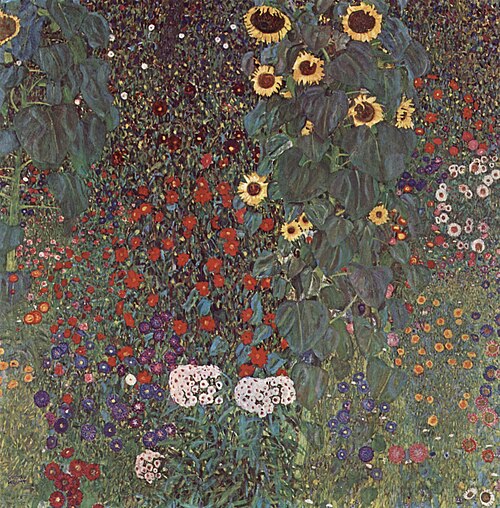 Bauerngarten mit Sonnenblumen, 1906, Gustav Klimt