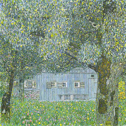 Oberösterreichisches Bauernhaus, 1911, Gustav Klimt