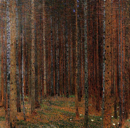 Forêt de sapins I, 1901, Gustav Klimt