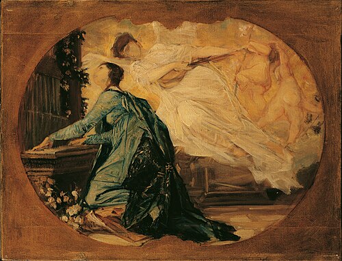 эскиз аллегории Музыки, 1885, Gustav Klimt