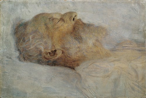 Old Man on Deathbed, 1899, Gustav Klimt