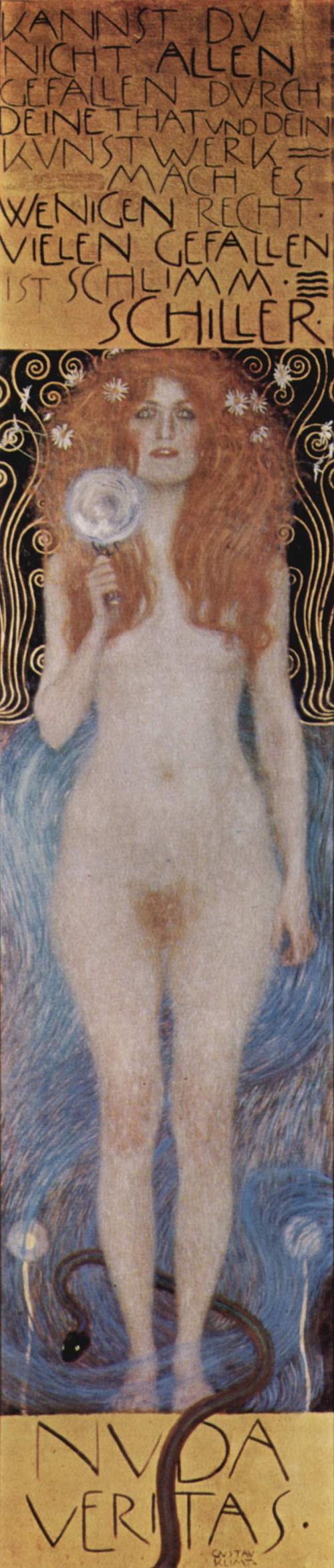 Nuda Veritas, 1899, Gustav Klimt