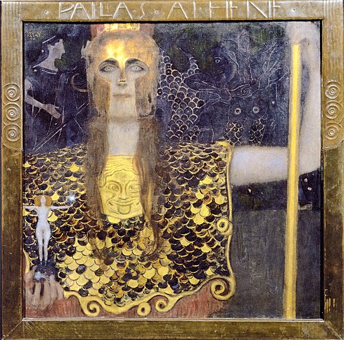 Pallas Athéna, 1899, Gustav Klimt