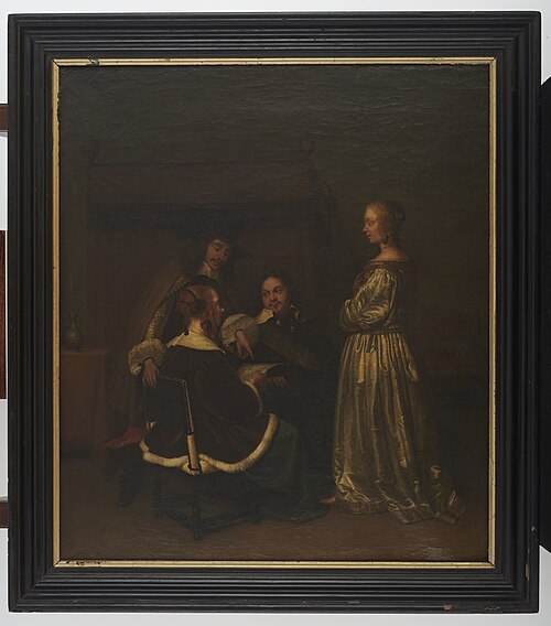 Reading a letter, , Gerard ter Borch