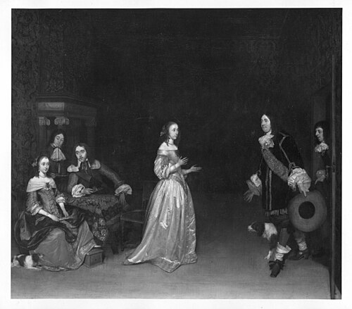 the salutation, 1642, Gerard ter Borch