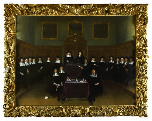 Groepsportret van de Deventer Magistraat in het Stadhuis in 1667, 1667, Gerard ter Borch