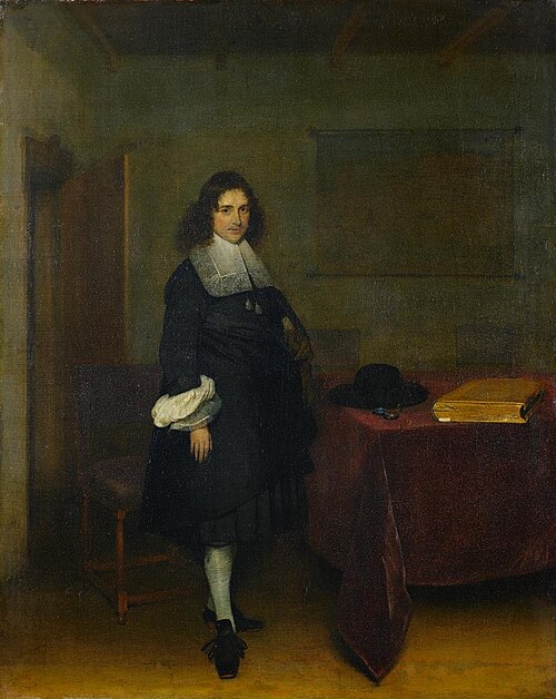 Bildnis eines jungen Herrn im Interieur, 1668, Gerard ter Borch