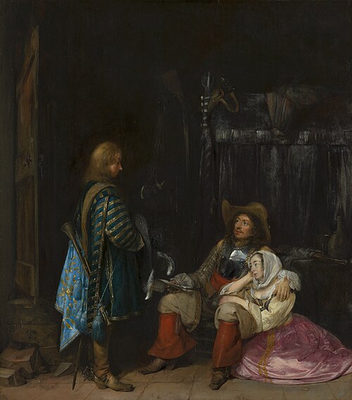 Le Messager, 1653, Gerard ter Borch