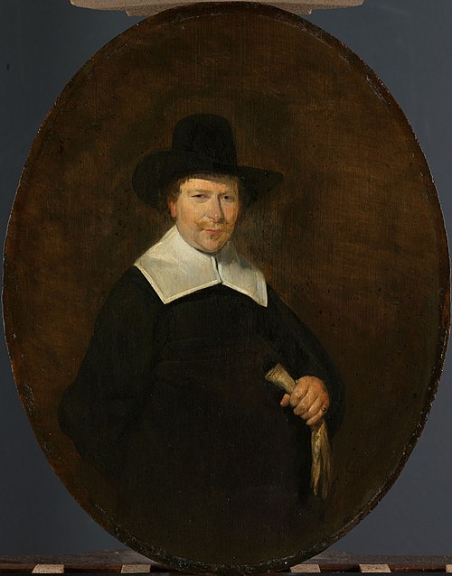 Portrait of Gerard Abrahamsz van der Schalcke (1609-67), Haarlem cloth merchant, 1644, Gerard ter Borch