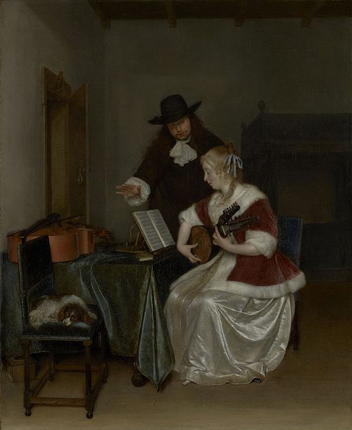 The Music Lesson, 1668, Gerard ter Borch