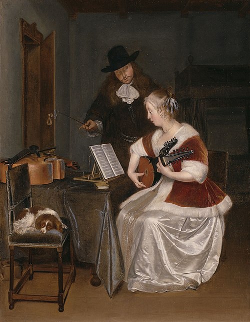 The Music Lesson, 1670, Gerard ter Borch
