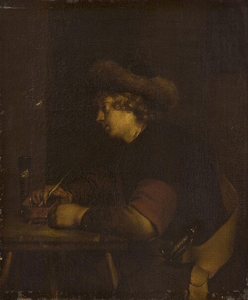 Smoker, , Gerard ter Borch