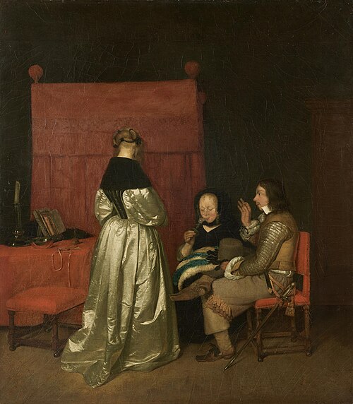 Paternal Admonition, 1650, Gerard ter Borch
