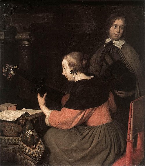 Luteplayer, 1657, Gerard ter Borch