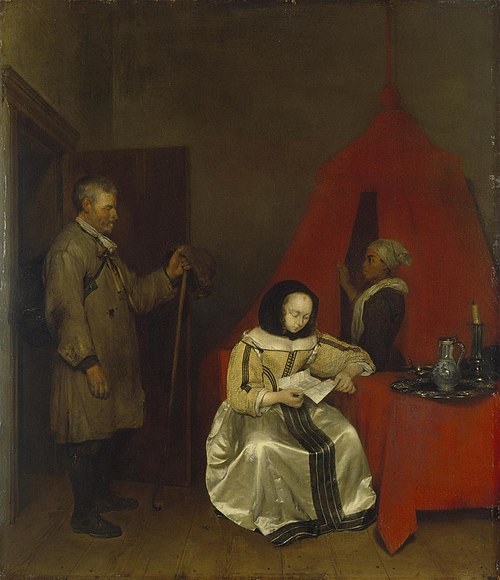 Rural Postman, 1654, Gerard ter Borch
