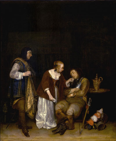 Le Soldat endormi, 1656, Gerard ter Borch