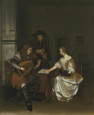 Music Lesson, 1668, Gerard ter Borch